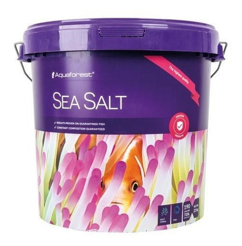 Sal Aquaforest Sea Salt 22kg Para Corais Menos Exigentes E Aquários Mistos