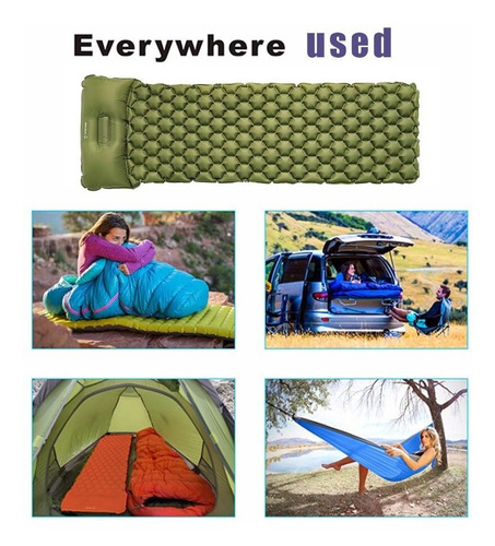 Colchoneta Hinchable Para Dormir Acampar Colchoneta Inflable
