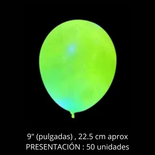 Globos Latex Fluo Surtidos 9 Pulgadas X 50 Neon Decoracion