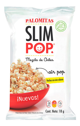 Palomitas Slim Pop Mezcla De Chiles 18 Gr