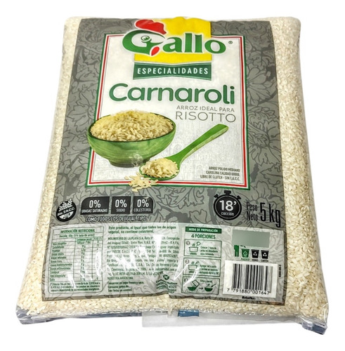 Arroz Carnaroli X 5 Kg  Gallo (x 1 Unidad)