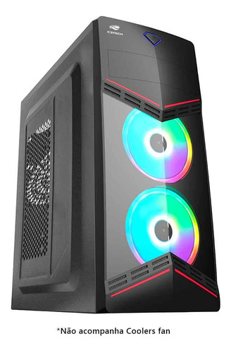 Gabinete Gamer C3tech Mt-g90bk Mid Tower Frontal Acrílico