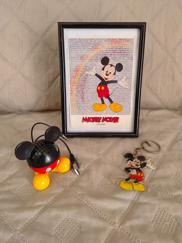 Mini Caixinha Som Mickey Promoção Nestlé + Chaveiro + Quadro (Usado)