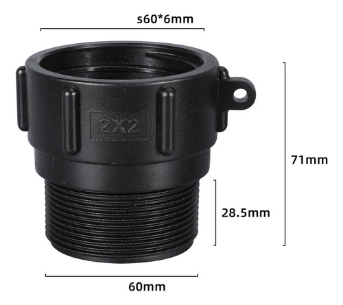 Conectores Para Tanque De Agua Ibc, Adaptadores De 60mm