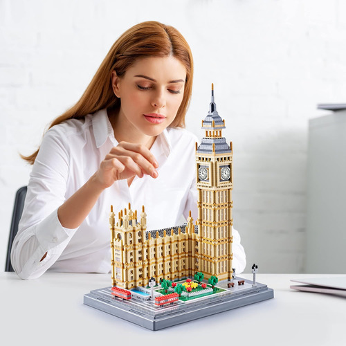 Klmei Real Big Ben Micro Juego De Bloques De Construcción De