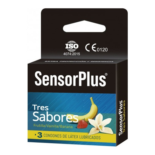 Preservativo Sensor Plus -tres Sabores