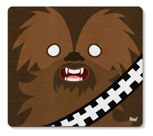 Mouse Pad Emborrachado 23x20cm Star Wars Yaay! Cor Chewbacca