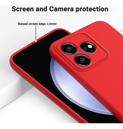 Funda De Silicona Líquida Para Zte Axon 50 Lite