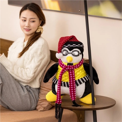 Muñeco De Peluche Negro Con Forma De Pingüino Hugsy De Joeys