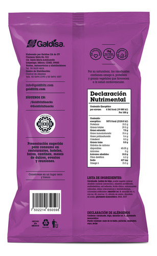 Cacahuate Craquen 900 G Gold Fritz Snacks Hot Nuts Flaming