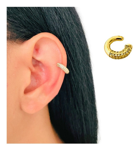 Aretes Mujer Ear Cuff Solitario Ear Cuff Friday Small