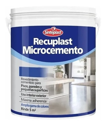 Recuplast Microcemento Para Entonar Sinteplast 5kg