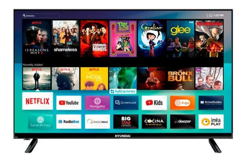 Imagen 1 de 5 de Smart Tv Hyundai Hyled3244nim Hd 32 Led