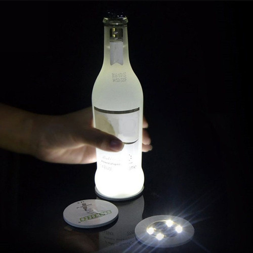 90 Pegatinas Para Botellas, Luces Led, Posavasos, Lámpara