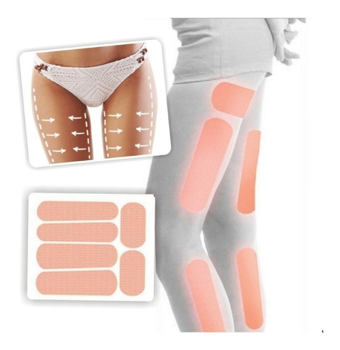 Parche Reductor Piernas Gluteos Celulitis 3 Planchas 18 Unid