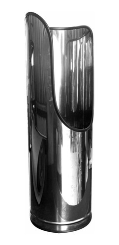 Imagem 3 de 5 de Suporte Luxo Inox De Chão Para Extintor De Pó 4kg/6kg Vaso