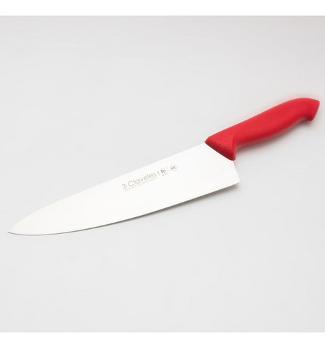 Cuchillo Carnicero 3 Claveles 20 Cms Proflex Rojo