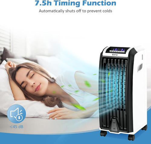 Costway Ventilador Portátil Con Control Remoto 3 Modos