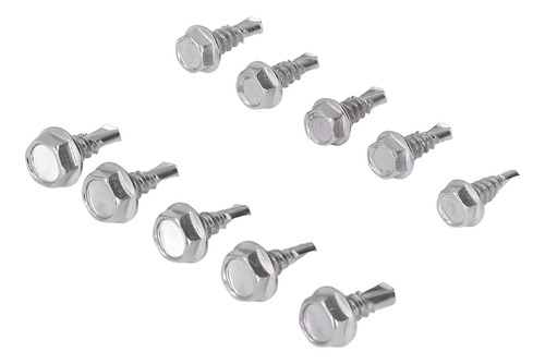 Conjunto De Parafusos Autoperfurantes, 100 Unidades, Sortime