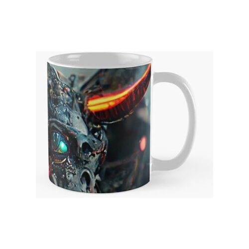 Taza Mecánico 3d Robot Diablo Resolución 8k Calidad Premium