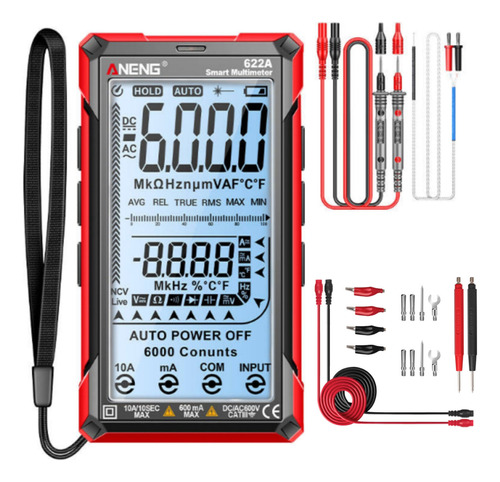 Multímetro Aneng 622a, Automático, De Gama Alta, Sin Batería