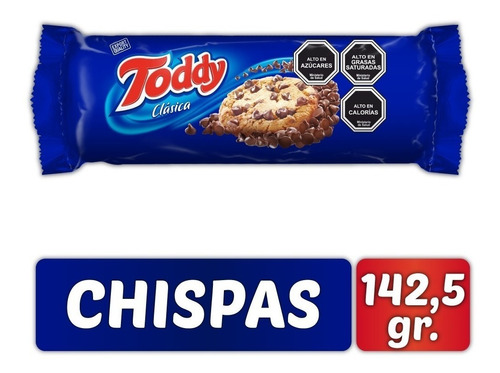 Galletas Con Chispas De Chocolate Clásica Toddy, 142.5 Grs