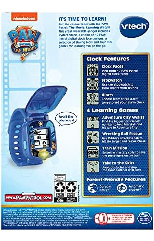Vtech Paw Patrol - The Movie: Learning Watch, Chase Para Niñ