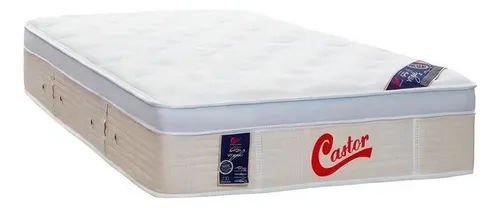 Colchão Castor Solteiro Vitagel Euro One Face 88x188x32cm