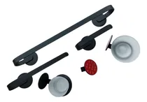 Comprar Juego De Accesorios De Baño Negro Autoadhesivo 6 Piezas