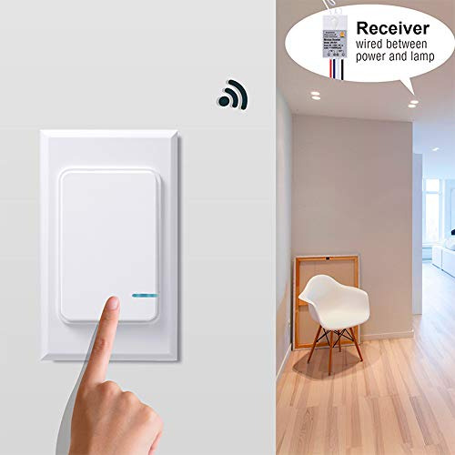 Kit De Interruptor De Luz Y Receptor Inalámbrico, Mini...