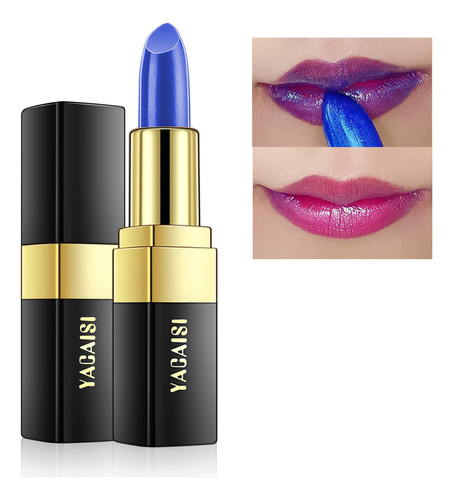 Paminify Blsamo Labial Que Cambia De Color Azul, Lpiz Labial