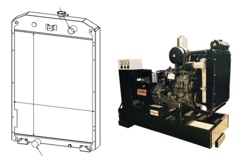 Radiador Grupo Electrogeno Mwm D229-4 / 6.10tca Bombeo