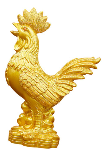 Estatua De Gallo Escultura Animal Exhibición Ornamento S