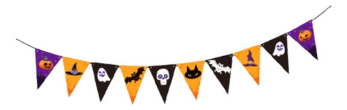 Pancarta De Halloween, Accesorio Único Bandera Triangular