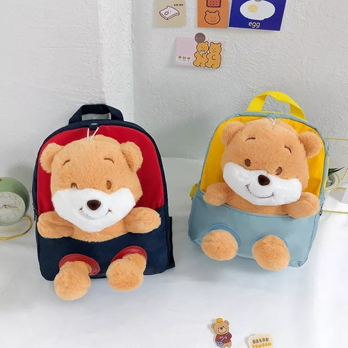 Beb Mochila Con Forma De Oso De Peluche, Bonita Mochila De