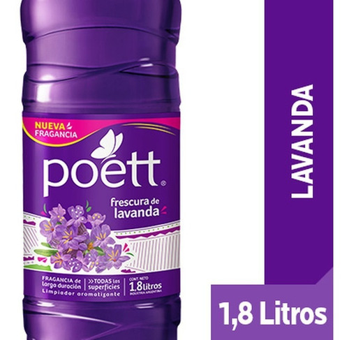 Limpiador De Pisos Poett Lavanda 1,8 L