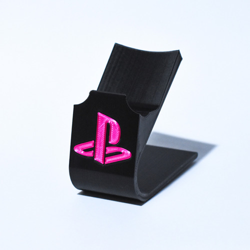 Soporte Joystick Playstation 4 - Ps4 - Ps3 - Ps2 Logo Rosa