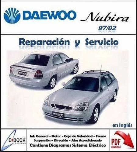 Manual Taller Daewoo Nubira 97 02 Completo Y Original