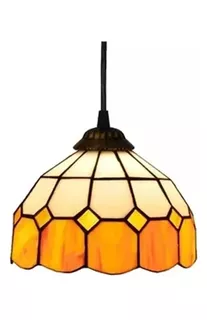 Lámpara Colgante Tiffany 20cm Naranja Cálido Lámpara E27