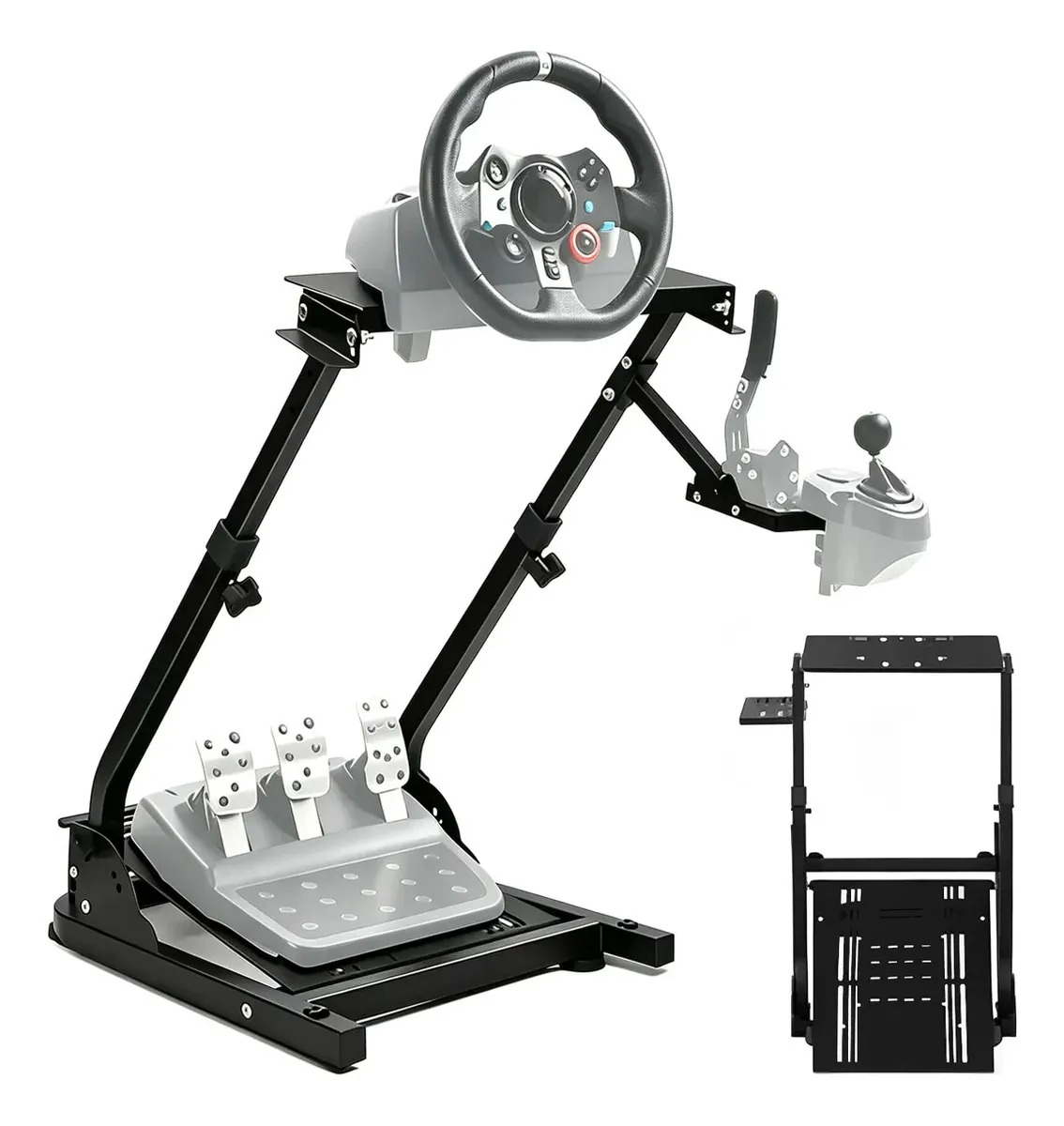 Suporte Cockpit Para Volante Pedais Para Simulador De Voo Brave Bull