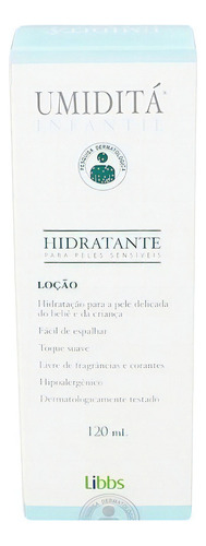 Loção Hidratante Umiditá Infantil Pele Sensível 120ml -libbs