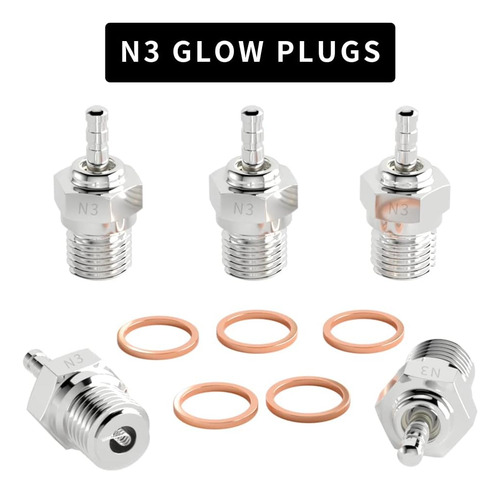 Bujías Incandescentes Globact Rc 70117 #3 N3 Hot Spark Nitro