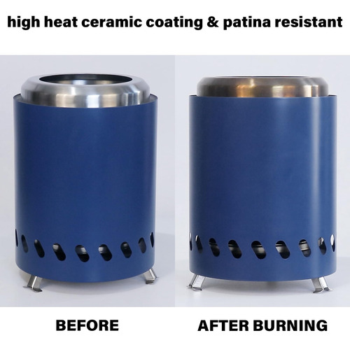 Hoguera De Mesa Portátil Sin Humo Para Exteriores Azul