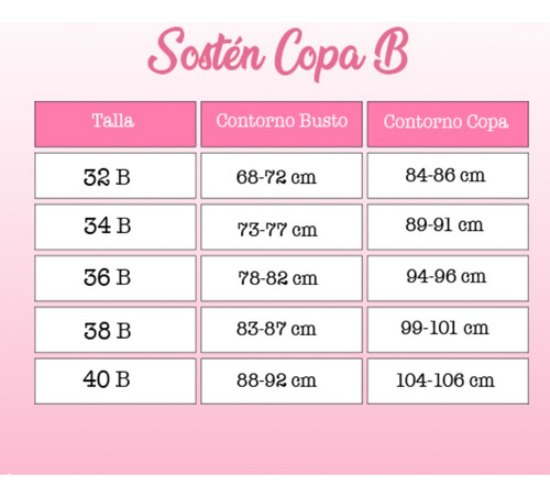 Sostén Encaje Cobertura Completa Copa B
