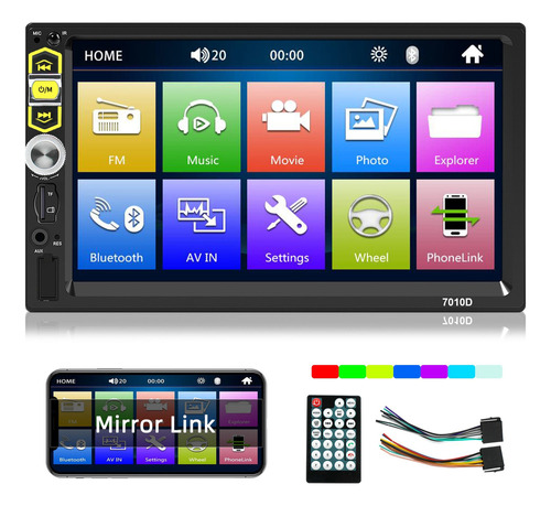 Autoestéreo Mp5 Player De 2din Con Usb, Tf,aux, Fm