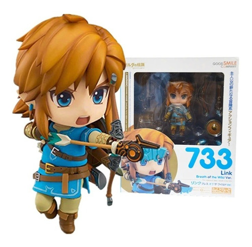 The Legends Of Zelda Breath Of The Wild Link Figura En Caja