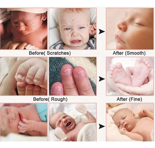Lima De Uñas Corta Eléctrica Portátil Para Bebés Con Luz Led Color Rosa