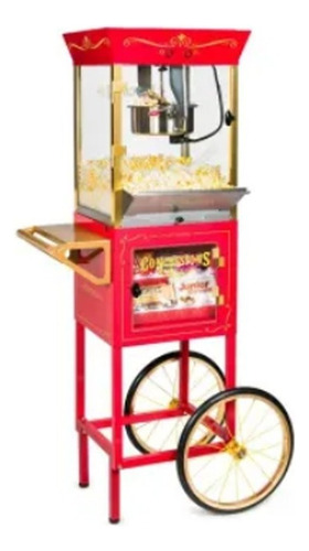 Maquina Carrito Para Palomitas Nostalgia Rojo Ccp610