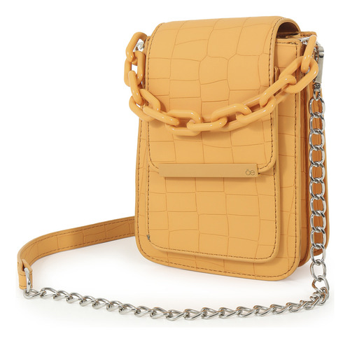 Bolsa Crossbody Cloe Evol V Chica Color Naranja
