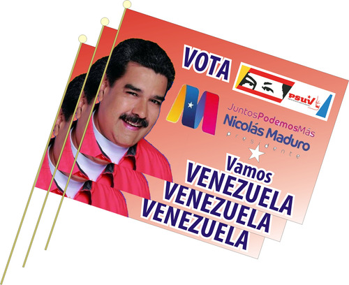 Banderas Electoral Política 2024 Psuv N. Maduro (pack De 12)